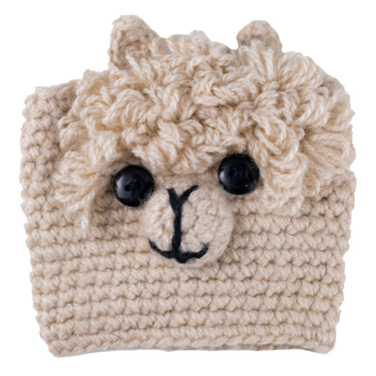 Fair Trade Cup cozie, Alpaca, from Peru and Bolivia