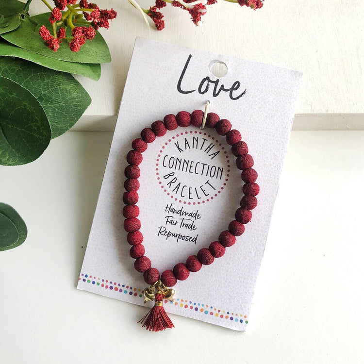 Kantha Connection Bracelet - Love