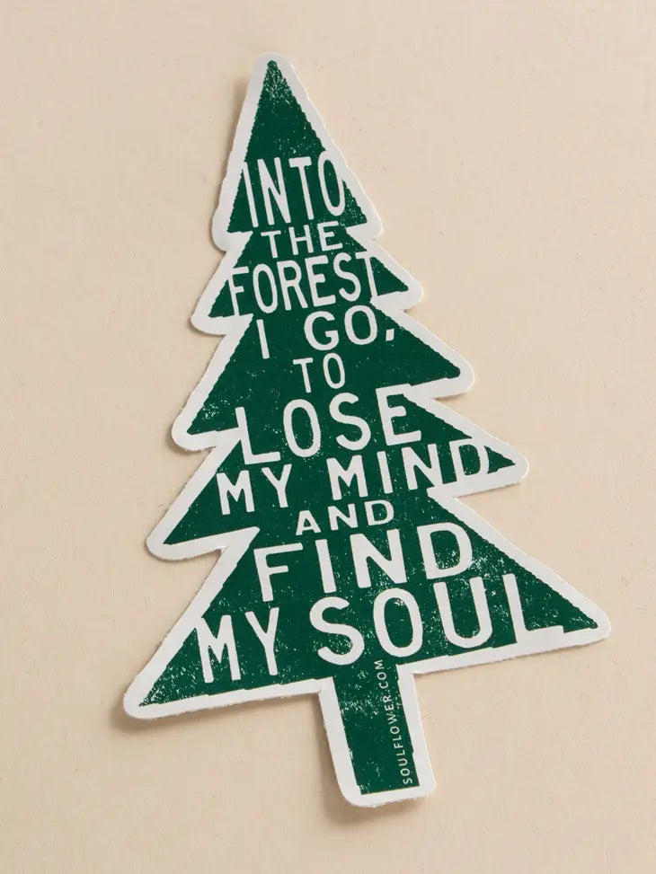 Soul Flower Tree Hugger Stickers