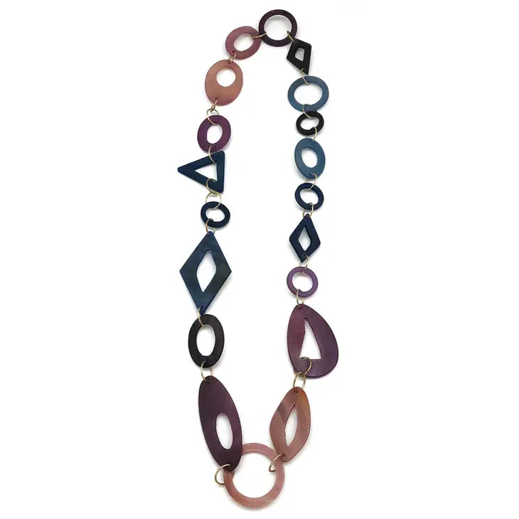 Heliotrope Mixed Shape Necklace