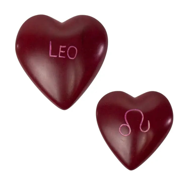 Zodiac Sign Soapstone Hearts