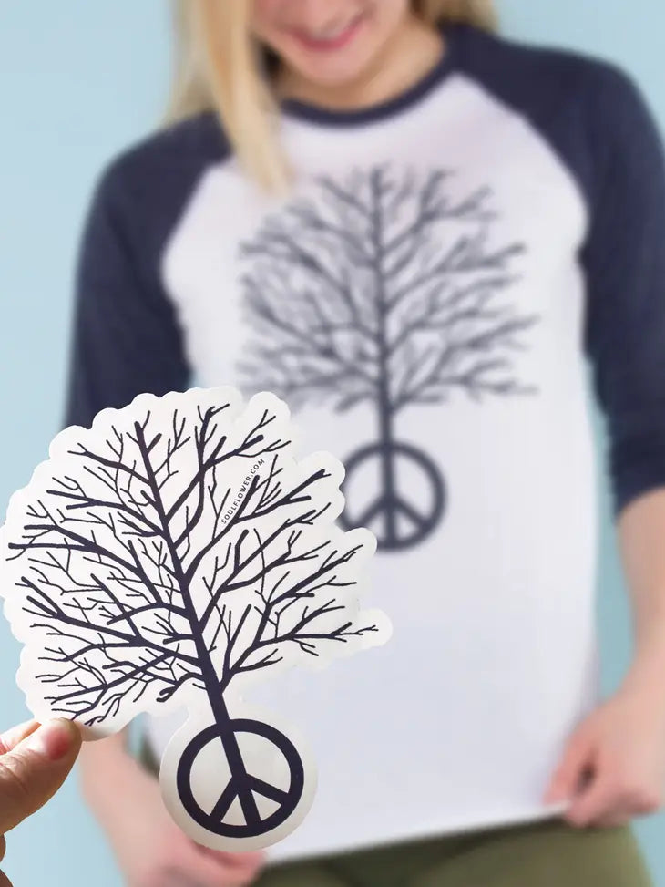 Soul Flower Tree Hugger Stickers