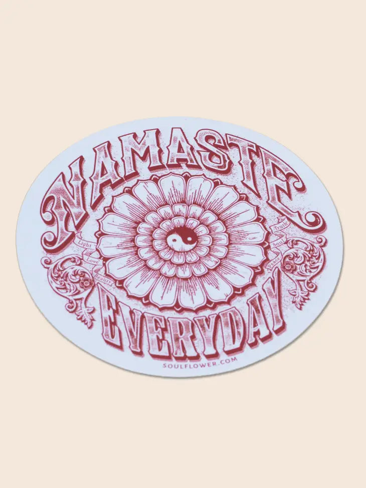 Soul Flower Meditate Sticker