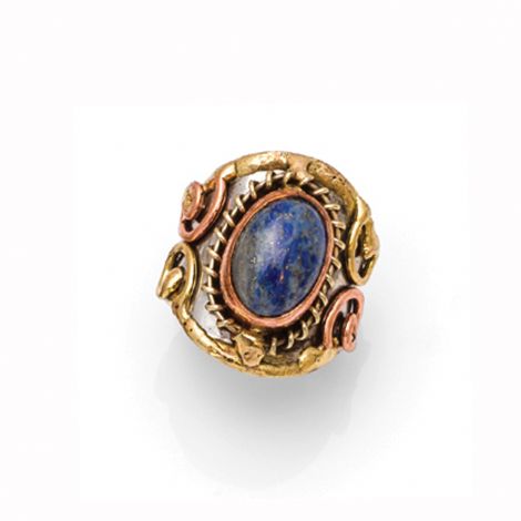 Mixed Metal and Stone Ring