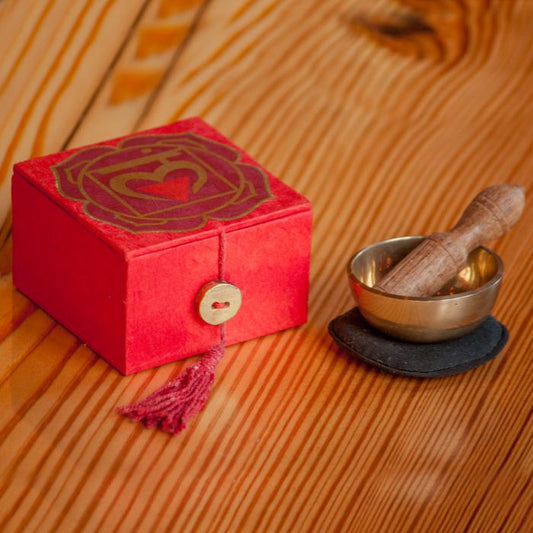 Mini Meditation Bowl Box: Root Chakra
