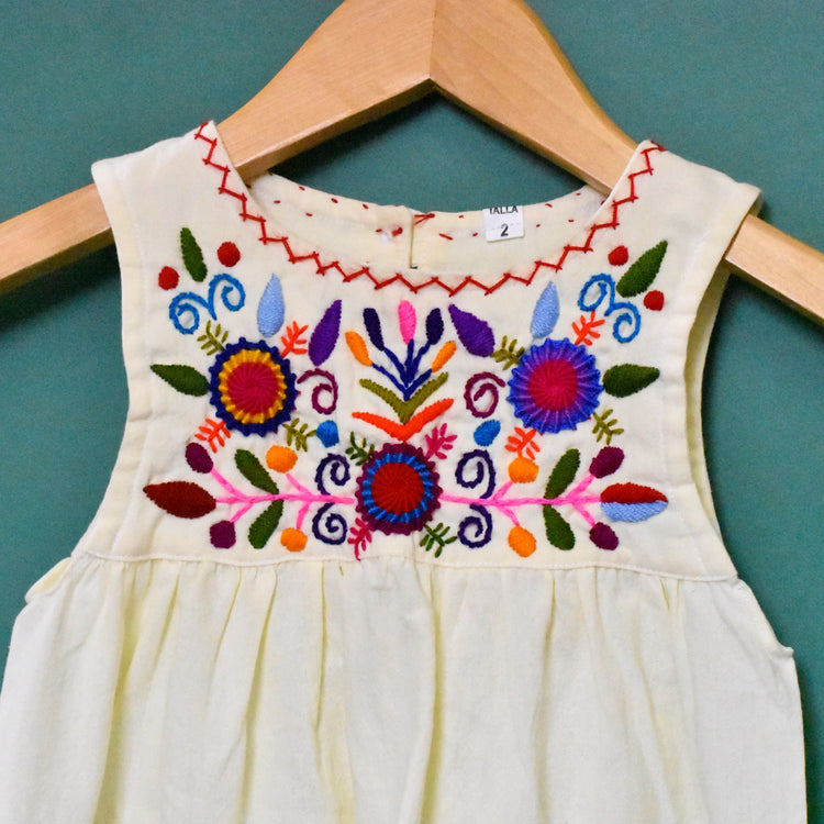 Guatemalan Girls Embroidered Sundress