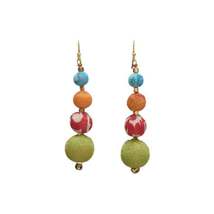 Graduated Kantha Earrings