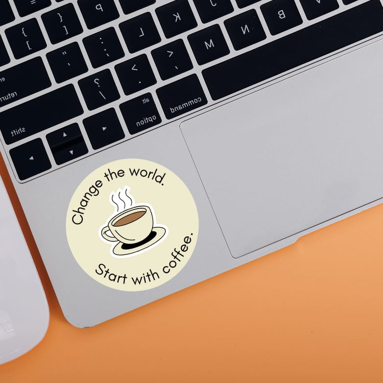 Change The World Vinyl Sticker