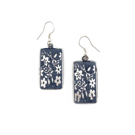 Floral Patina Earrings