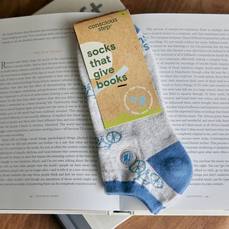 Socks That Give Books- Bikes