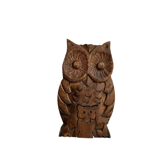 Owl and Baby Puzzle Box