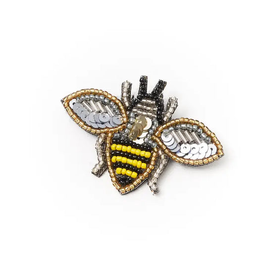 Beaded Bee Brooch