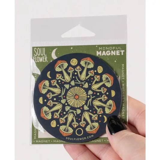 Mushroom Mandala Magnet