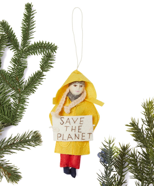 Greta Thunberg Felt Ornament