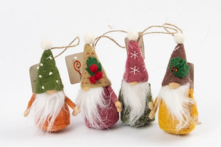 Felt Gnome Ornament