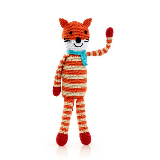 Knitted Friendly Fox Stuffed Animal
