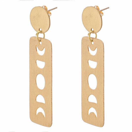 Moon Phase Post Earrings