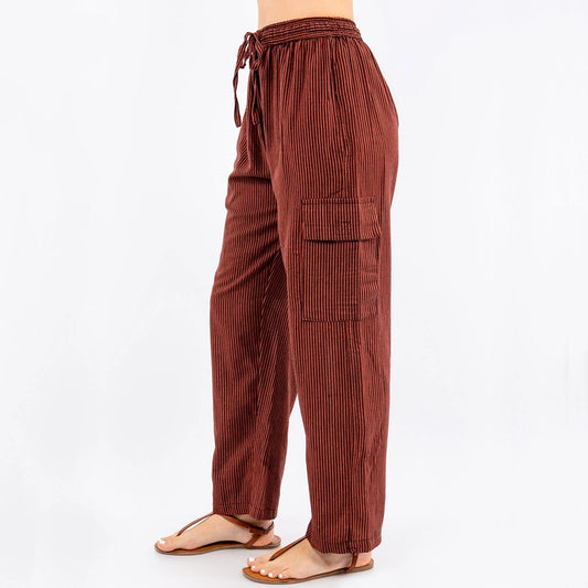 Cotton Hand-Loomed Cargo Pants