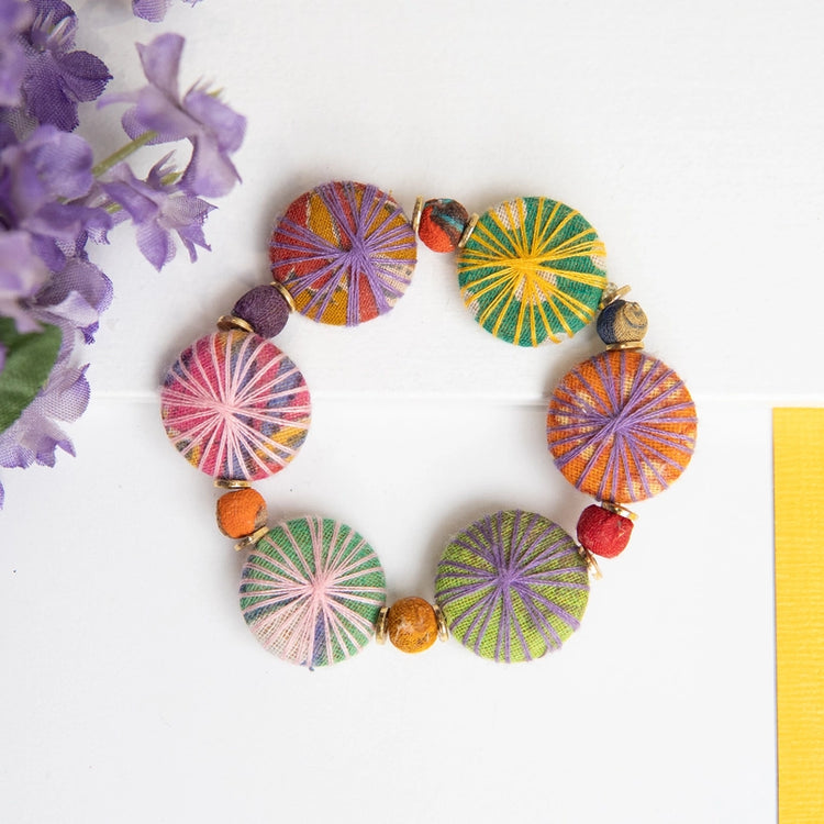 Kantha Threadburst Bracelet
