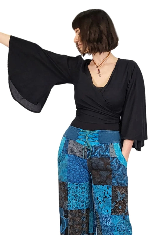 Bell Sleeve Wrap Top