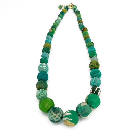 Aasha Cascade Seagrass Beaded Necklace