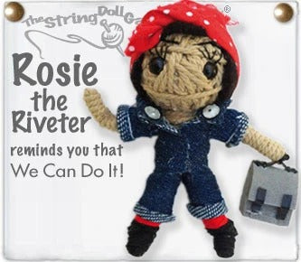 Rosie The Riveter Doll Keychain