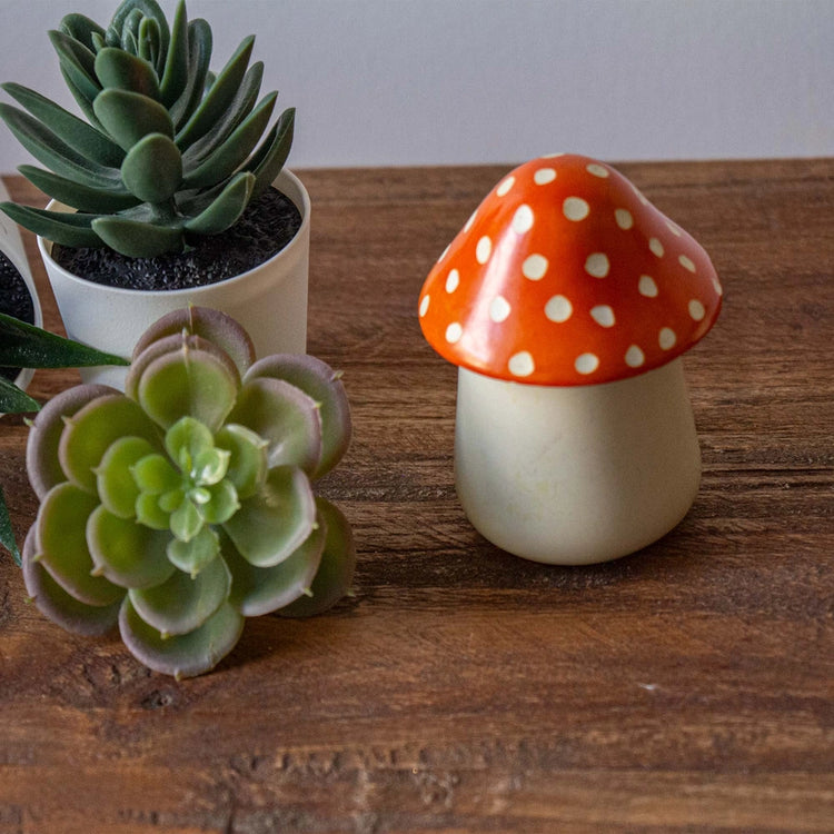 Soapstone Mushroom Box