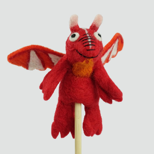 Felt Dragon Finger Puppet