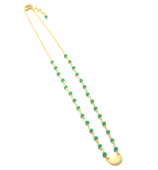 Gladiolus Crystal Necklace