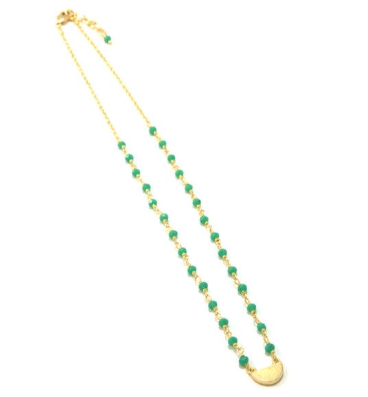 Gladiolus Crystal Necklace