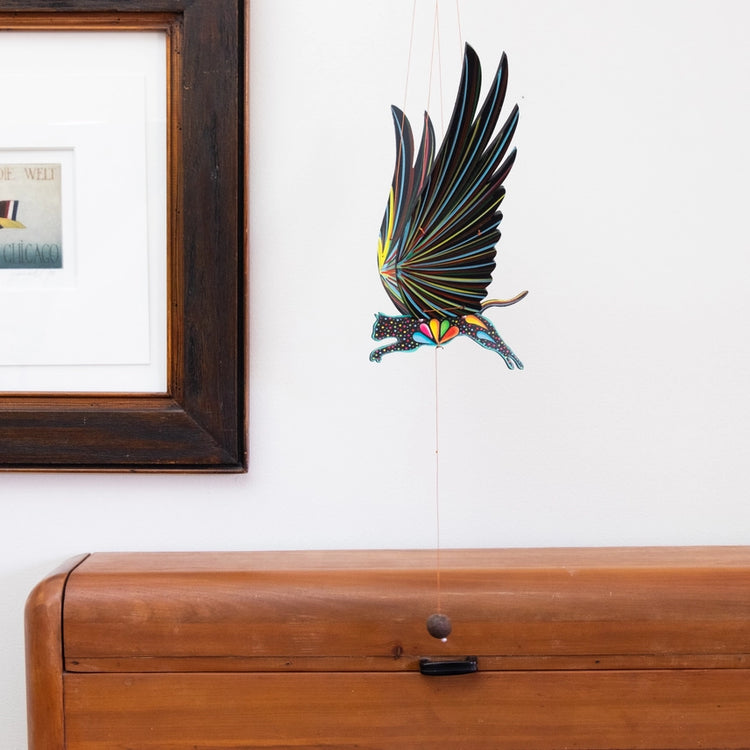 Alebrije Cat Flying Mobile