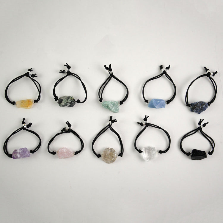 Simple Rough Mineral Bracelet