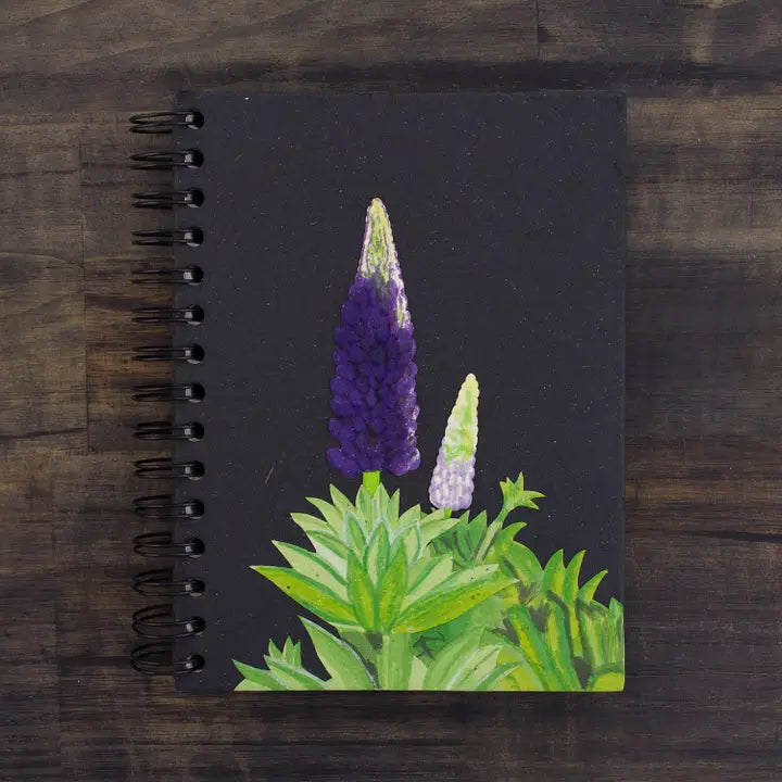Large Lupine Flower Notebook