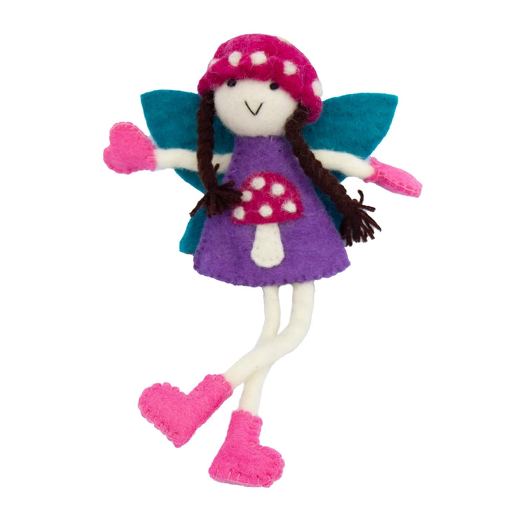 Mushroom Bonnet Tooth Fairy Doll