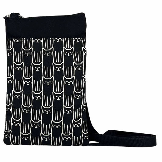Cat Print Phone Carrier Crossbody
