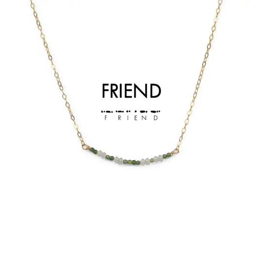Morse Code Friend Necklace