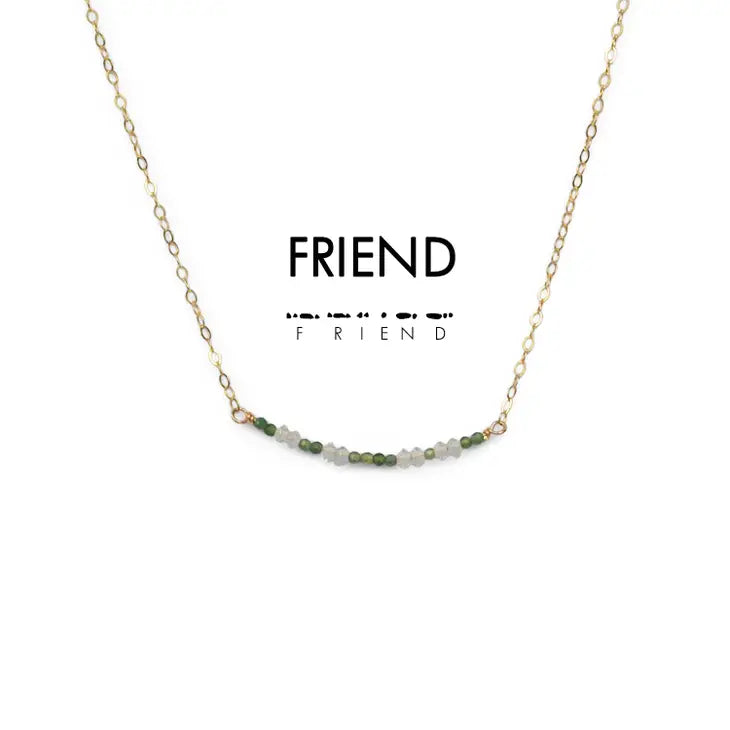 Morse Code Friend Necklace