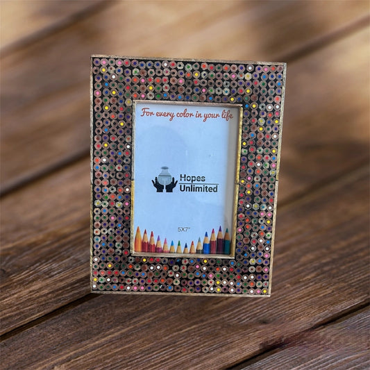 5x7 Recycled Pencil Picture Frame