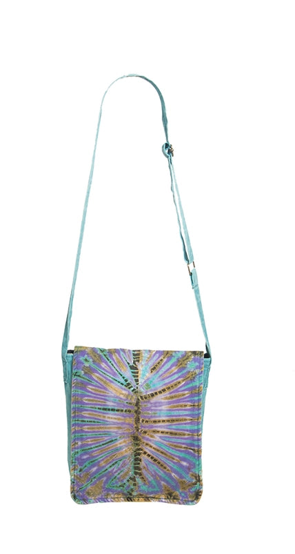 Vibrant Tie-Dyed Messenger Bag