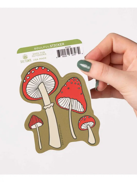 Red Mushroom Sticker