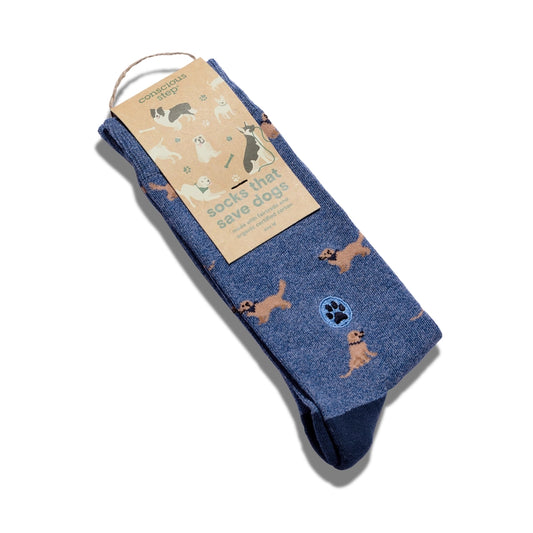 Blue Socks That Save Dogs