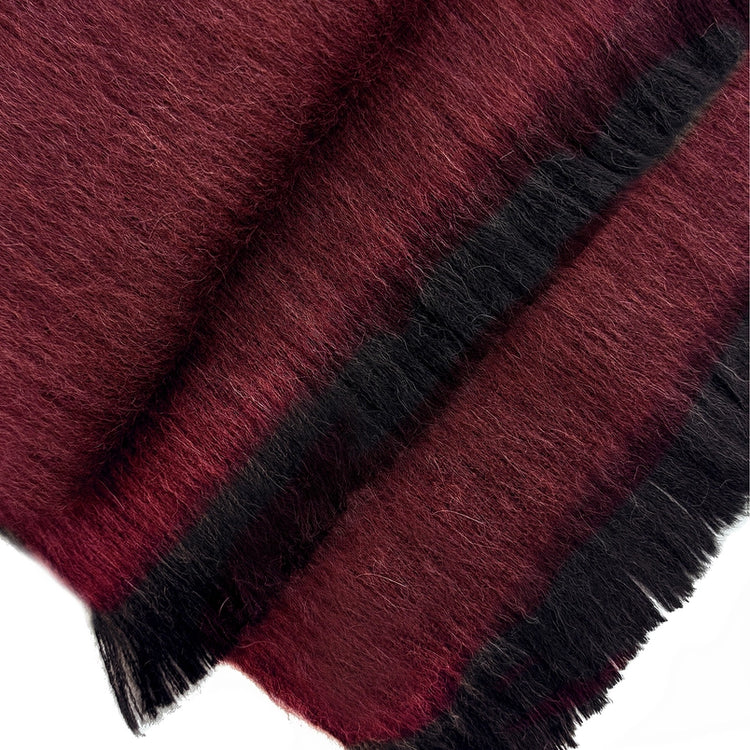 Sapphire Red Alpaca Scarf
