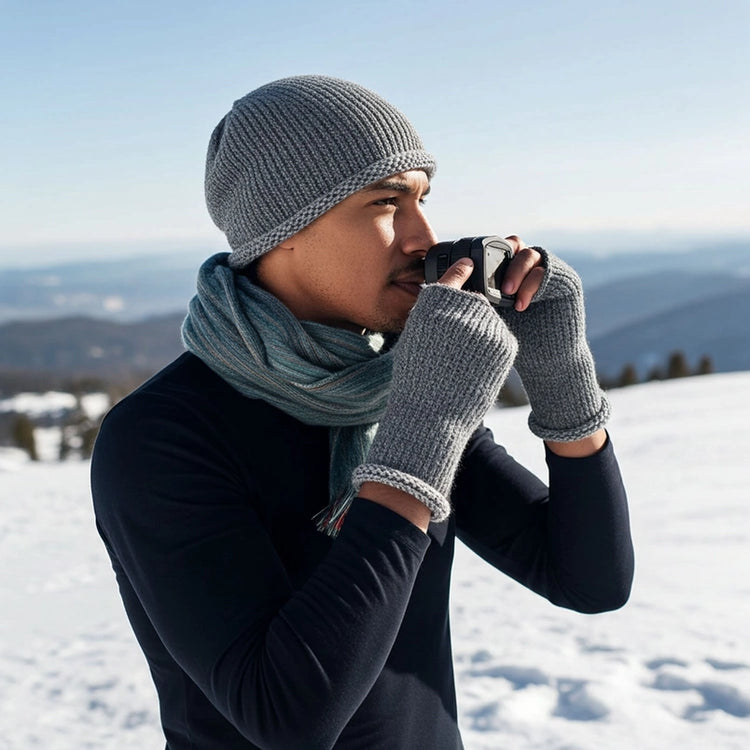 Alpaca Scarf - Indigo