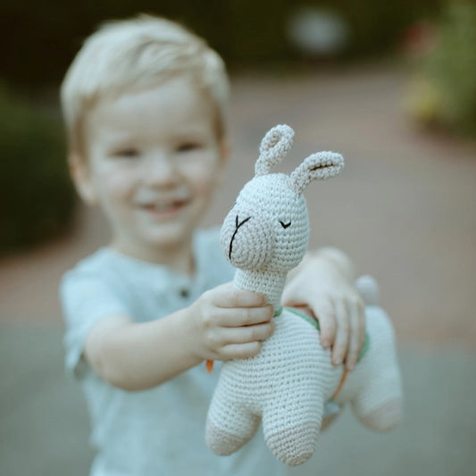 Knitted Llama Plush Toy