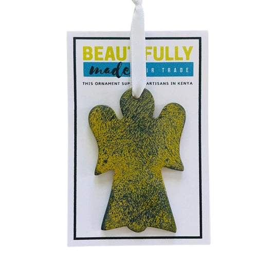 Soapstone Angel Ornament