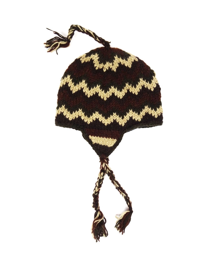 Wool Striped Trapper Hat