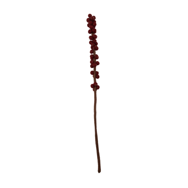Felt Winterberry Ilex Stem