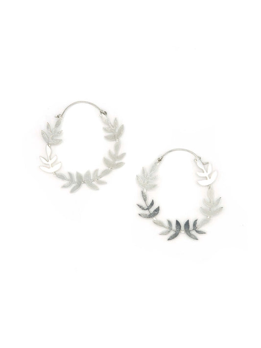 Olympus Floral Hoop Earrings