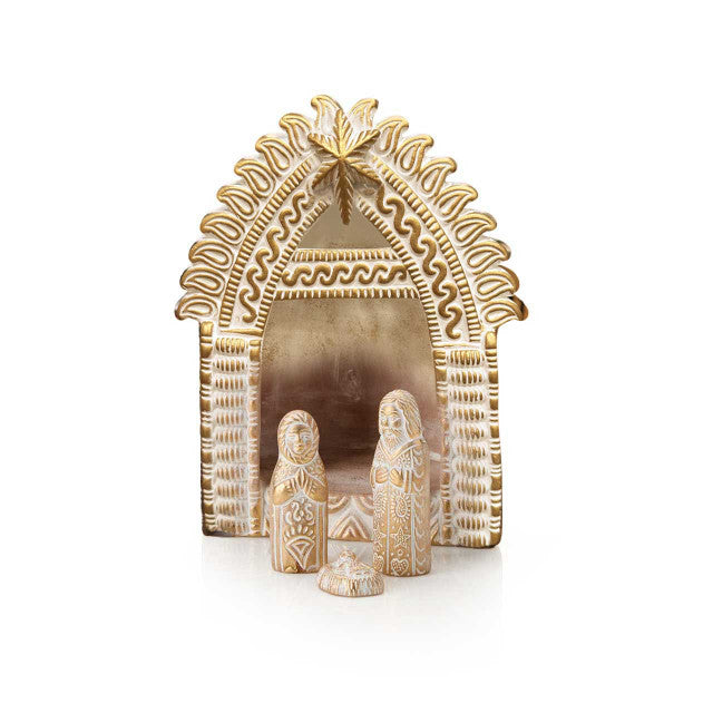 Gilded Terracotta Nativity