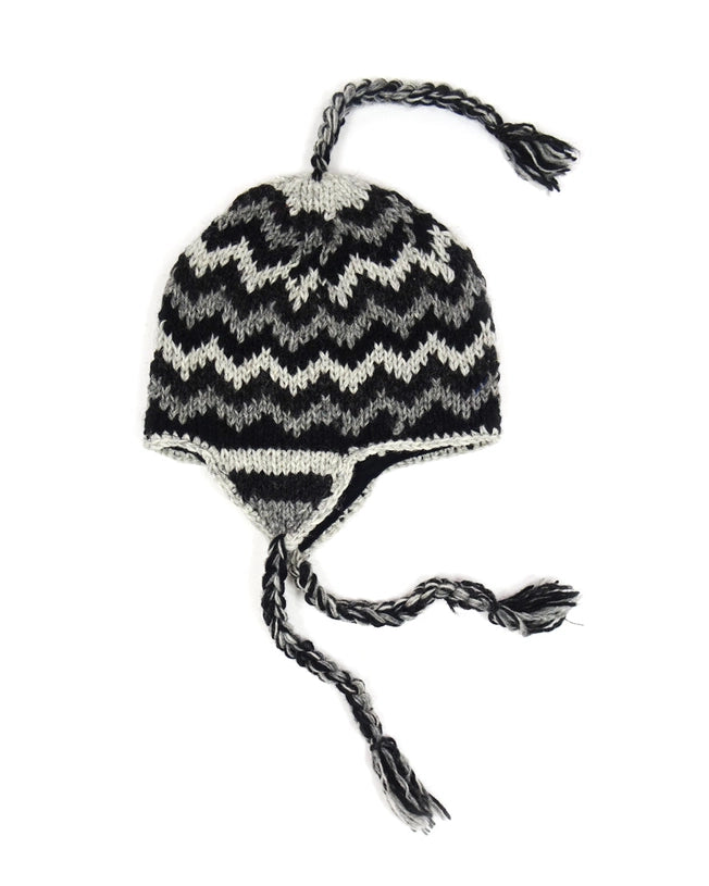 Wool Striped Trapper Hat